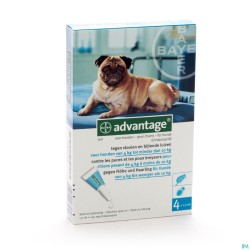 Advantage 100 Chiens 4-10kg 4x1,0ml