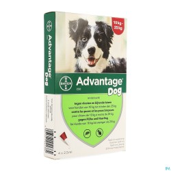 Advantage 250 Chiens 10-25kg 4x2,5ml