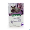 Advantage 80 Chats -4kg 4x0,8ml