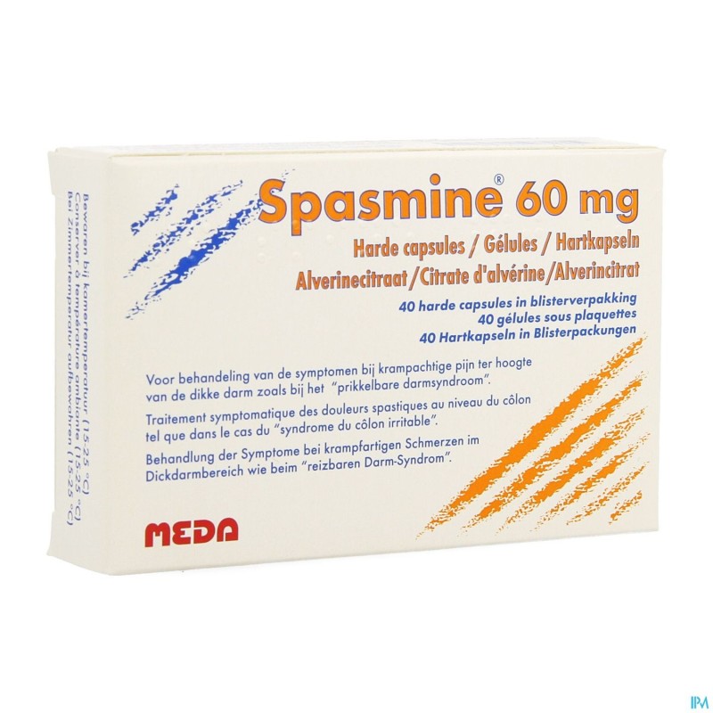 Spasmine Caps 40 X 60mg