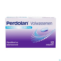 Perdolan Supp Ad 12x500mg