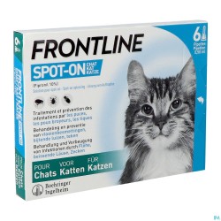 Frontline Spot On Chat 10% Pipet 6x0,50ml