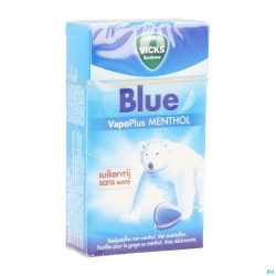 Vicks Past Blauw Z/suiker...