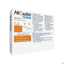 Niquitin Clear Patches 14 X 21mg