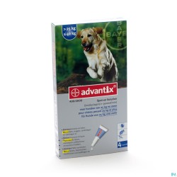 Advantix 400/2000 Chiens 25-40kg Fl 4x4,0ml