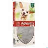 Advantix 40/ 200 Chiens - 4kg Fl 4x0,4ml