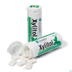 Miradent Chewing Gum Xylitol Menthe Verte S/sucr30