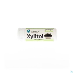 Miradent Kauwgom Xylitol Groene Thee Z/suiker 30