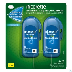 Nicorette Freshmint Comp A Sucer S/sucre 80x4mg