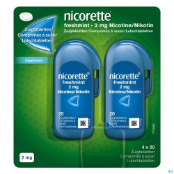 Nicorette Freshmint Comp A Sucer S/sucre 80x2mg