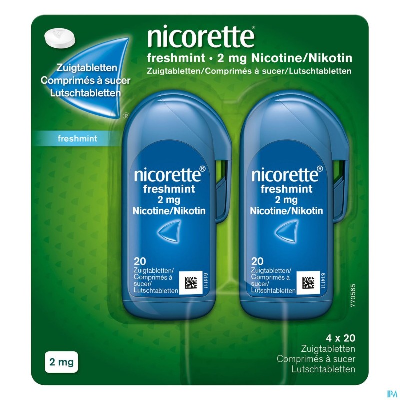 Nicorette Freshmint Comp A Sucer S/sucre 80x2mg