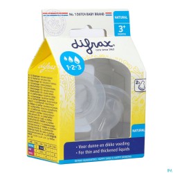 Difrax Tetine Natural 1-2-3...