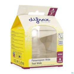 Difrax Tetine Natural Wide...