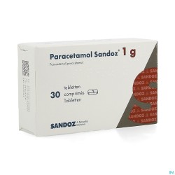 Paracetamol 1g Sandoz Tabl 30