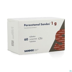 Paracetamol 1g Sandoz Tabl 60