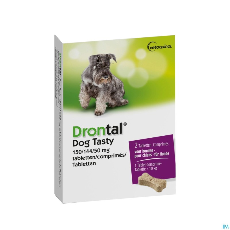 Drontal Tasty Bone 150/144/5mg 10kg Dog Comp 2