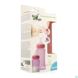 B-thermo Glass Bottle 240ml Pink