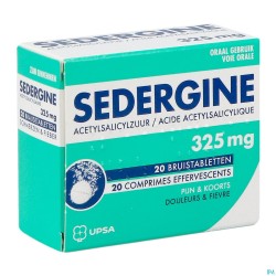 Sedergine 325mg Bruistabl...