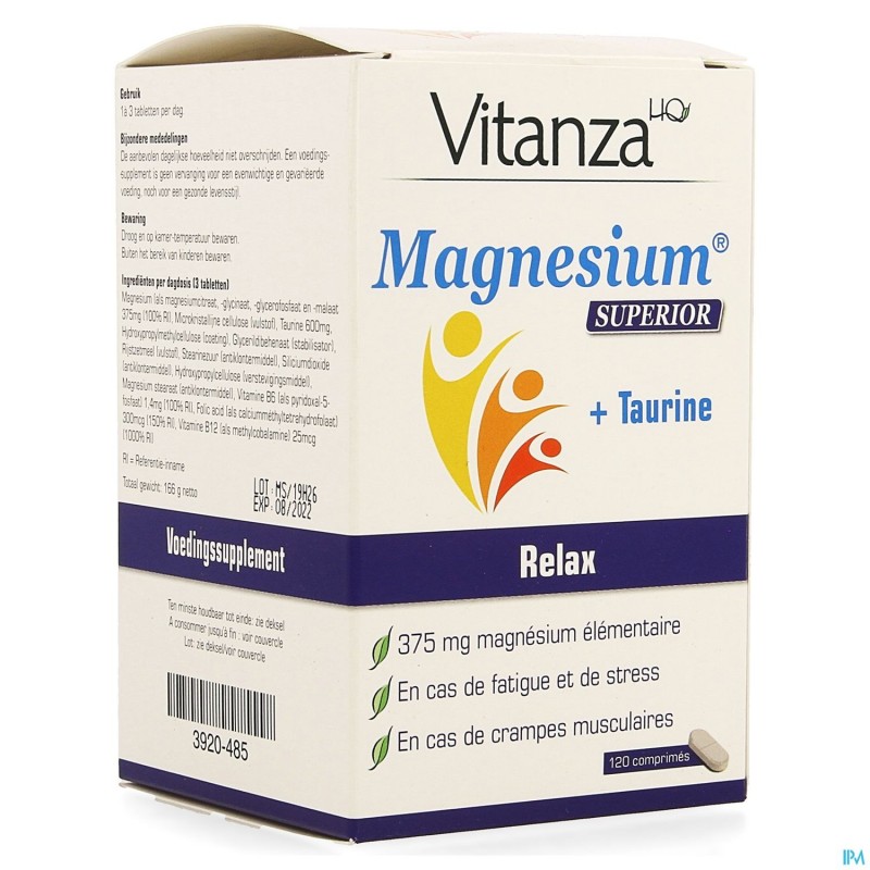 Vitanza Hq Magnesium Superior Comp 120