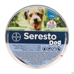 Seresto Dog 1,25g +0,56g Collier - 8kg