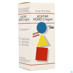 Acatar Mono 3mg/ml Siroop...