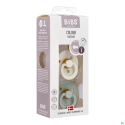 Bibs 1 Fopspeen Duo Sage Ivory