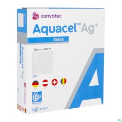 Aquacel Ag+ Extra 10 X 10cm 10 413567