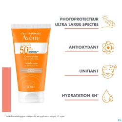 Avene Zon Spf50+ Creme Getint 50ml