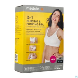 Medela Beha Kolven&voeden 3in1 M Zwart