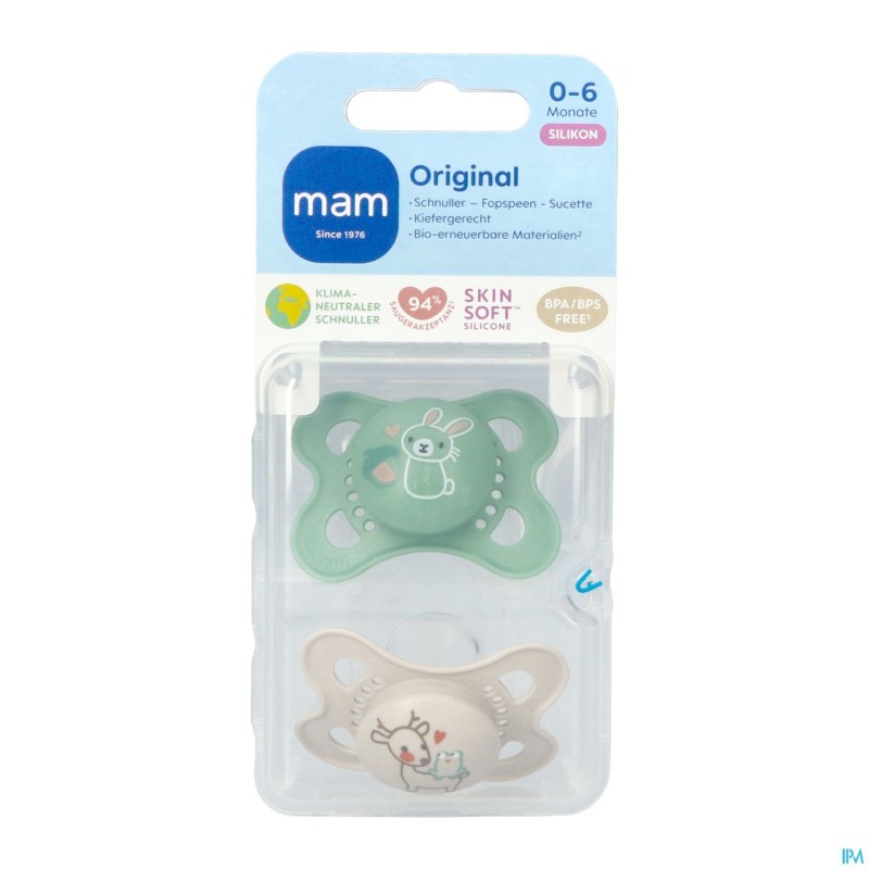 Mam Fopspeen Original Pure Siliconen 0-6m Unisex