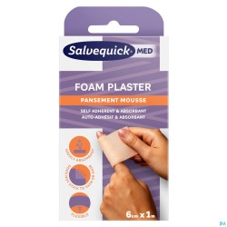 Salvequick Foam Plaster 6cmx1m