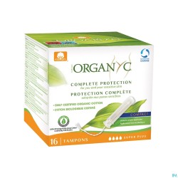 Organyc Tampon Compact Super Plus Bio Katoen 16