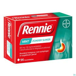 Rennie Menthe S/sucre Comp...