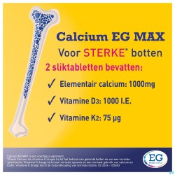 Calcium EG Max K2 1G/1000Ie/75Mcg Filmom.Tabl 90X2