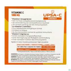 Upsa C Energy 1000mg Bruistabl 60