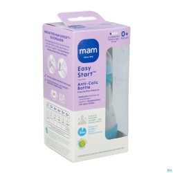 Mam Zuigfles Easy Start A/colic Matt Blauw 160ml