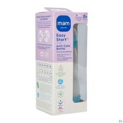 Mam Biberon Easy Start A/colique Matt Bleu 260ml