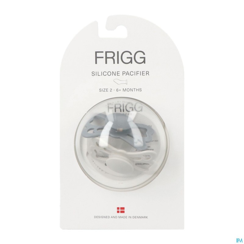 Frigg Fopspenen Butterfly T2 Silicon Grey/silver 2