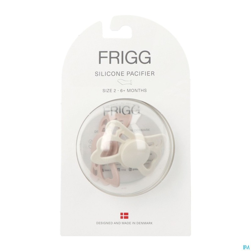 Frigg Fopspenen Butterfly T2 Silicon Cream/blush 2