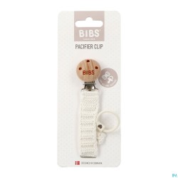 Bibs Attache Sucette Knitted Ivory