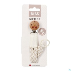 Bibs Fopspeenketting Braided Ivory&vanilla