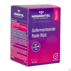 Mannavital Gefermenteerde Rode Rijst V-caps 60