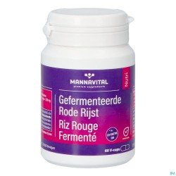 Mannavital Gefermenteerde Rode Rijst V-caps 60