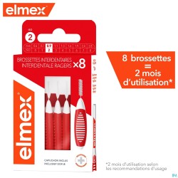 Elmex Set Interdentale Borsteltjes Iso 2 0,9mm 8