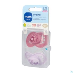 Mam Fopspeen Original Pure Siliconen 6-16m Meisje