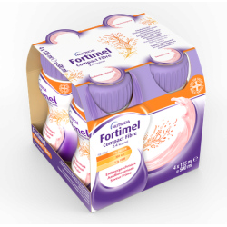 Fortimel Compact Fiber 2.4kcal Aardbei 4x125ml