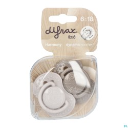 Difrax Fopspeen Dynamic Harmony l.&d.grey 6-18m 2