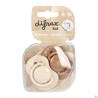 Difrax Fopspeen Dynam.harmon.creme&l.brown 6-18m 2