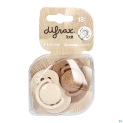 Difrax Fopspeen Dynam.harmon.creme&l.brown 18m+ 2