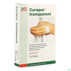 Curapor Transparent Steril 7cmx 5cm 5 13099